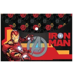 Luna: Carpeta A4 con cierre de presión Iron Man