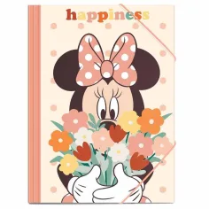 Luna: carpeta de goma de Minnie Mouse para hojas A/4 25x35cm