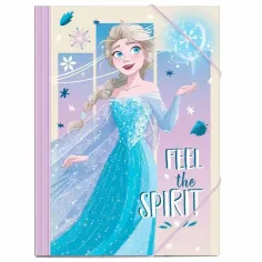 Luna: Carpeta elástica de Frozen para hojas A/4 25x35cm