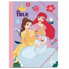 Luna: carpeta elástica de princesas Disney para hojas A/4 25x35cm