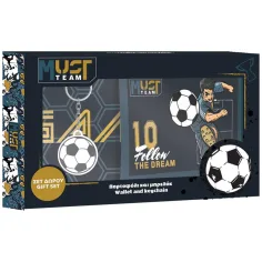 Luna: Cartera de fútbol Must Team con llavero de regalo