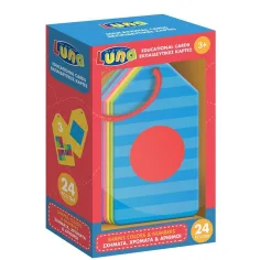 imagen de Luna: Colores, formas y números set de tarjetas de aprendizaje de 24 piezas 1