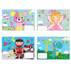 Luna: Cuaderno de bocetos espiral creativo de 40 hojas 17x24cm en cuatro versiones 1ud