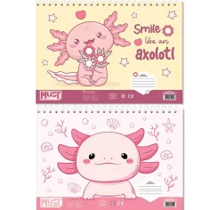 Luna: Cuaderno de bocetos Must Axolotl A4 de 30 hojas en varias versiones