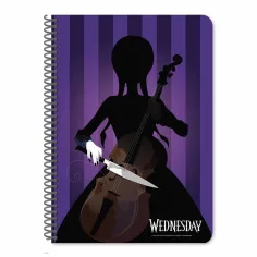 imagen de Luna: Cuaderno espiral de líneas Wednesday A/4 60 páginas en dos versiones 1 unidad 3