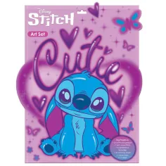 Luna: Disney Stitch Art Set de colorear con 6 rotuladores y pegatinas