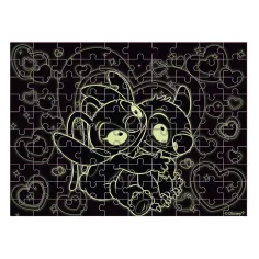 imagen de Luna: Disney Stitch rompecabezas de 100 piezas que brilla en la oscuridad 3