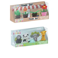 imagen de Luna: El set de gomas de borrar de 4 piezas de The Littlies en caja en varias versiones 2