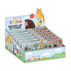 Luna: El set de gomas de borrar de 4 piezas de The Littlies en caja en varias versiones
