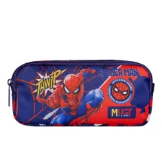 Luna: Estuche cilíndrico de 2 niveles de Spiderman 21x6x9cm