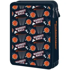 imagen de Luna: Estuche de lápices de 2 niveles con diseño de Must Team Baloncesto 2