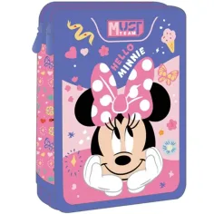 Luna: Estuche de lápices de dos niveles de Minnie Mouse