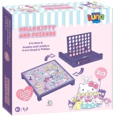 Luna: Hello Kitty 2 en 1 juego de mesa – Cuatro en raya y Serpientes y Escaleras