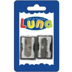 Luna: Juego de sacapuntas de metal de 2 piezas