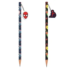 Luna: Lápiz de grafito de Spider-Man con goma, en dos versiones 1ud