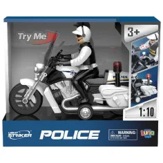 imagen de Luna: Light Striker moto de policía con figura de policía, luz y sonido 1/10 1