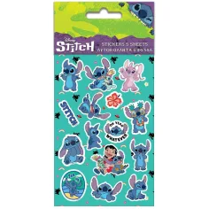 Luna: Lote de pegatinas de Lilo y Stitch en hoja de 8x12cm