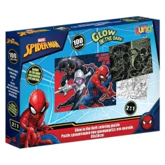 Luna: Marvel Spider-Man rompecabezas de 100 piezas que brilla en la oscuridad