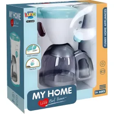 Luna: Mi Hogar cafetera de color azul