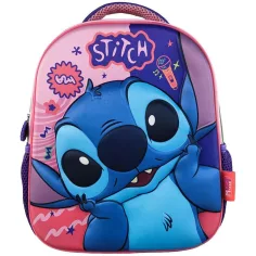 Luna: Mochila de jardín de infantes con diseño 3D de Stitch de Must Team 26x10x32 cm