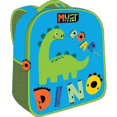 Luna: Mochila de jardín de infantes con diseño de dinosaurio 3D 26x10x32cm