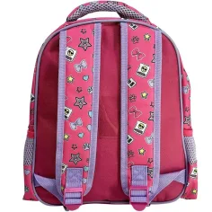 imagen de Luna: Mochila de jardín de infantes Must Team con gato con lazo redondeado de 2 compartimentos 27x10x31cm 2