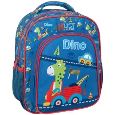 Luna: Mochila de jardín de infantes Must Team de dinosaurios redondeada de 2 compartimentos 27x10x31cm
