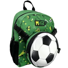 Luna: Mochila de jardín de infantes Must Team de fútbol de 1 compartimento con riñonera desmontable 28x14x33cm