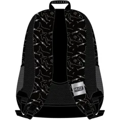 imagen de Luna: Mochila escolar Must Team con diseño de tiburón redondeado de 3 compartimentos, mochila 32x18x43cm 2