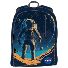 Luna: Mochila escolar redondeada del equipo NASA, mochila 32x17x42cm