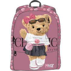 Luna: Mochila escolar redondeada Must Team Chic Style 32x17x42cm