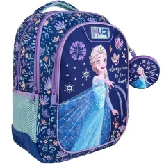 Luna: Mochila escolar redondeada Must Team Frozen de 3 compartimentos, mochila 32x18x43cm