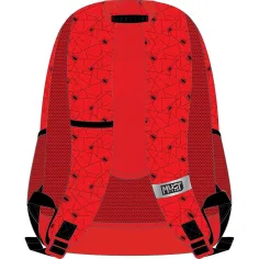 imagen de Luna: Mochila escolar roja redondeada de 3 compartimentos del equipo de Spider-Man, mochila 32x18x43cm 2