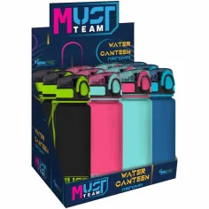 Luna: Must... Botella de plástico con asa de 650 ml en varios colores 1 unidad