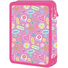 imagen de Luna: Must Team Good Vibes smiley de menta de 2 niveles estuche de lápices 2