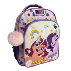 Luna: Must Team Mi pequeño pony mochila redondeada de 2 compartimentos para jardín de infancia 27x10x31cm