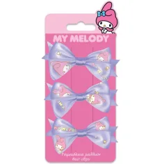 Luna: My Melody set de 3 horquillas con lazo
