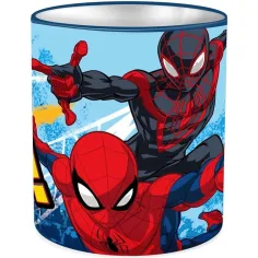 Luna: Portalápices de metal de Spiderman superhéroe 10x11cm