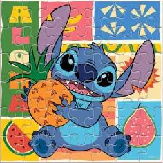 imagen de Luna: Puzzle coloreable de 42 piezas de Stitch 2