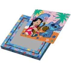 imagen de Luna: Puzzle coloreable enmarcado de 64 piezas con ambiente hawaiano de Stitch 3