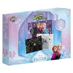 Luna: Puzzle de 100 piezas de Frozen que brilla en la oscuridad