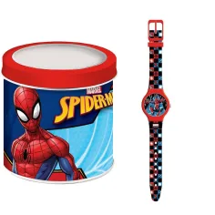 Luna: Reloj analógico de Spider-Man en caja de metal