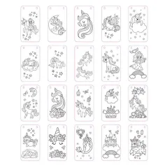 imagen de Luna: Set creativo de colorear de 27 piezas de equipo Unicorno 4