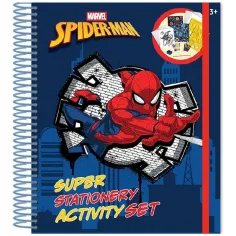 Luna: Set creativo y de escritura de 45 piezas con diseño de Spider-Man