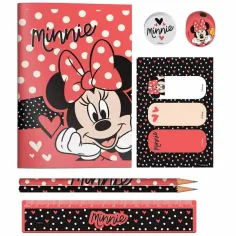 imagen de Luna: Set de material de escritura de Minnie Mouse en bolsa de PVC 2