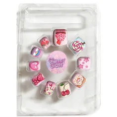 imagen de Luna: Set de uñas postizas coloridas y decorativas Glammy Gloss 24ud 2