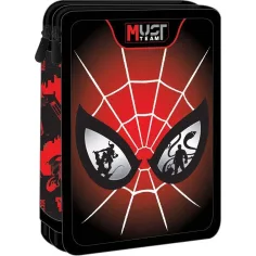Luna: Spider estuche de lápices de 2 niveles – diseño Eyes