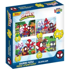 Luna: Spidey 4 en 1 12-15-20-24 piezas puzzle