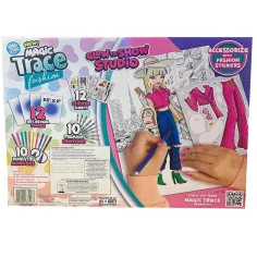 imagen de Magic Trace estudio: Dibujo Brillante - set de juego creativo de moda 5
