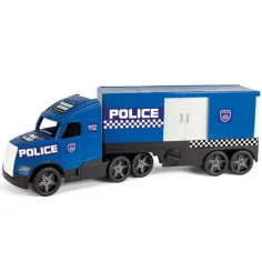Magic Truck: Camión de policía con luces fluorescentes 81cm - Wader